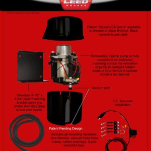 LEED Brakes Bandit Electric Vacuum Pump Kits VP001B