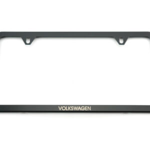 Genuine VW License Plate Frame Slim With Logo Black 000-071-801-AB-041