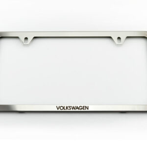 VW Slim Polished License Plate Frame (Z008)