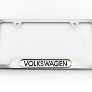 VW Polished License Plate Frame (Z009)