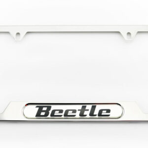 VW Beetle Polished License Plate Frame (A012)