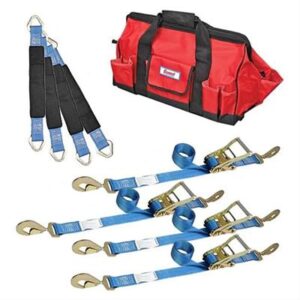 These Summit Racing™ vehicle tie-downs and axle strap Pro Pack