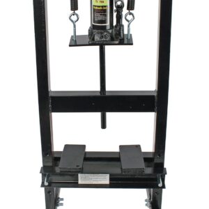 Finf 6-Ton shop press measures 36.500 in. tall 16.625 in. wide